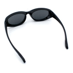 Oval Beveled Thick Plastic Y2K Sporty Fashion Sunglasses