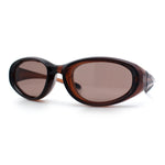 Oval Beveled Thick Plastic Y2K Sporty Fashion Sunglasses