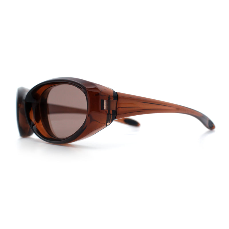 Oval Beveled Thick Plastic Y2K Sporty Fashion Sunglasses