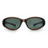 Oval Beveled Thick Plastic Y2K Sporty Fashion Sunglasses