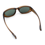 Oval Beveled Thick Plastic Y2K Sporty Fashion Sunglasses