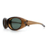 Oval Beveled Thick Plastic Y2K Sporty Fashion Sunglasses