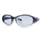Oval Beveled Thick Plastic Y2K Sporty Fashion Sunglasses