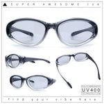 Oval Beveled Thick Plastic Y2K Sporty Fashion Sunglasses