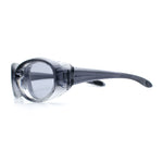 Oval Beveled Thick Plastic Y2K Sporty Fashion Sunglasses