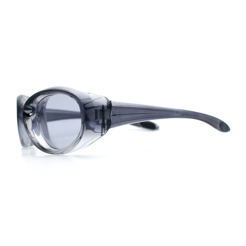 Oval Beveled Thick Plastic Y2K Sporty Fashion Sunglasses