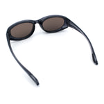 Oval Beveled Thick Plastic Y2K Sporty Fashion Sunglasses