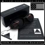 Oval Beveled Thick Plastic Y2K Sporty Fashion Sunglasses