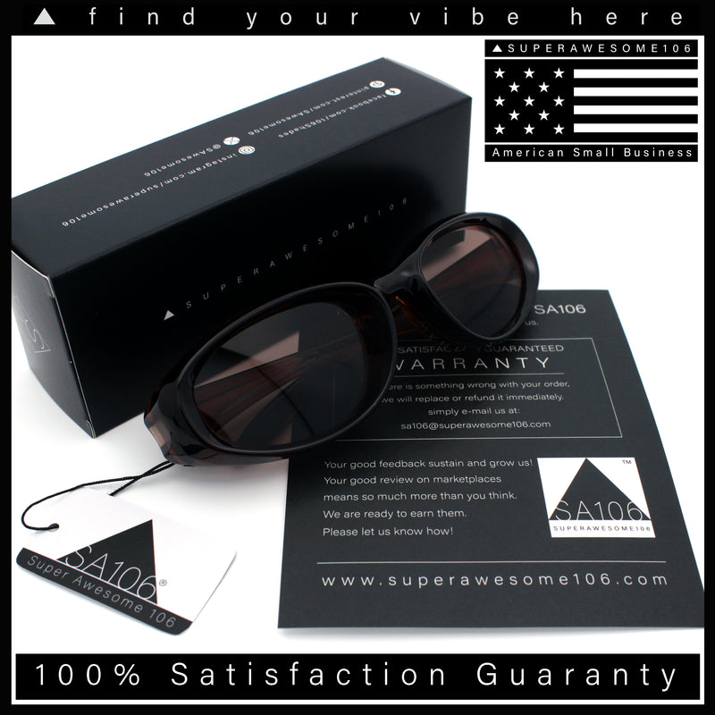 Oval Beveled Thick Plastic Y2K Sporty Fashion Sunglasses