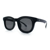 Vintage Vibe Thick Horn Rim Hipster Fashion Plastic Rectangle Sunglasses