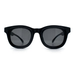 Vintage Vibe Thick Horn Rim Hipster Fashion Plastic Rectangle Sunglasses