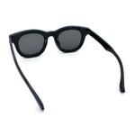 Vintage Vibe Thick Horn Rim Hipster Fashion Plastic Rectangle Sunglasses