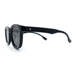 Vintage Vibe Thick Horn Rim Hipster Fashion Plastic Rectangle Sunglasses