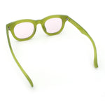 Vintage Vibe Thick Horn Rim Hipster Fashion Plastic Rectangle Sunglasses