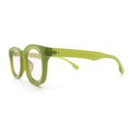 Vintage Vibe Thick Horn Rim Hipster Fashion Plastic Rectangle Sunglasses