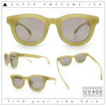 Vintage Vibe Thick Horn Rim Hipster Fashion Plastic Rectangle Sunglasses
