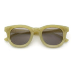 Vintage Vibe Thick Horn Rim Hipster Fashion Plastic Rectangle Sunglasses