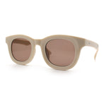 Vintage Vibe Thick Horn Rim Hipster Fashion Plastic Rectangle Sunglasses