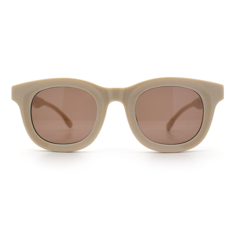 Vintage Vibe Thick Horn Rim Hipster Fashion Plastic Rectangle Sunglasses