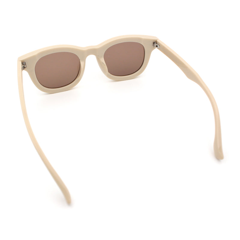 Vintage Vibe Thick Horn Rim Hipster Fashion Plastic Rectangle Sunglasses