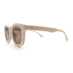 Vintage Vibe Thick Horn Rim Hipster Fashion Plastic Rectangle Sunglasses
