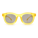 Vintage Vibe Thick Horn Rim Hipster Fashion Plastic Rectangle Sunglasses
