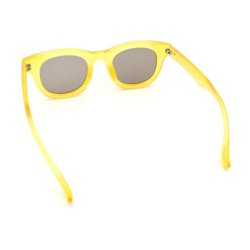 Vintage Vibe Thick Horn Rim Hipster Fashion Plastic Rectangle Sunglasses