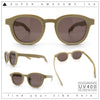 Normcore Hipster Fashion Beveled Round Horn Rim Plastic Sunglasses