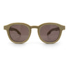 Normcore Hipster Fashion Beveled Round Horn Rim Plastic Sunglasses