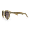 Normcore Hipster Fashion Beveled Round Horn Rim Plastic Sunglasses