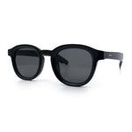 Normcore Hipster Fashion Beveled Round Horn Rim Plastic Sunglasses