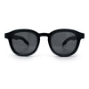 Normcore Hipster Fashion Beveled Round Horn Rim Plastic Sunglasses
