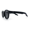 Normcore Hipster Fashion Beveled Round Horn Rim Plastic Sunglasses
