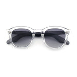 Normcore Hipster Fashion Beveled Round Horn Rim Plastic Sunglasses