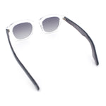 Normcore Hipster Fashion Beveled Round Horn Rim Plastic Sunglasses