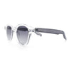 Normcore Hipster Fashion Beveled Round Horn Rim Plastic Sunglasses