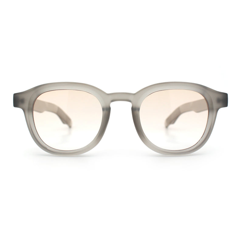 Normcore Hipster Fashion Beveled Round Horn Rim Plastic Sunglasses