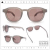 Normcore Hipster Fashion Beveled Round Horn Rim Plastic Sunglasses