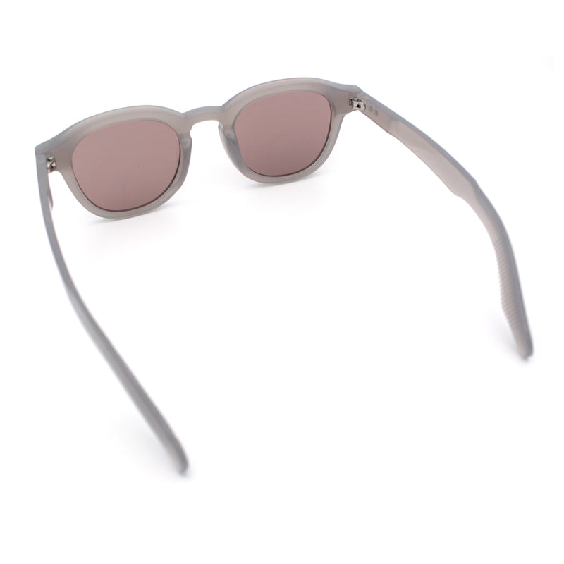 Normcore Hipster Fashion Beveled Round Horn Rim Plastic Sunglasses