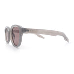 Normcore Hipster Fashion Beveled Round Horn Rim Plastic Sunglasses