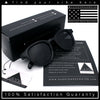 Normcore Hipster Fashion Beveled Round Horn Rim Plastic Sunglasses
