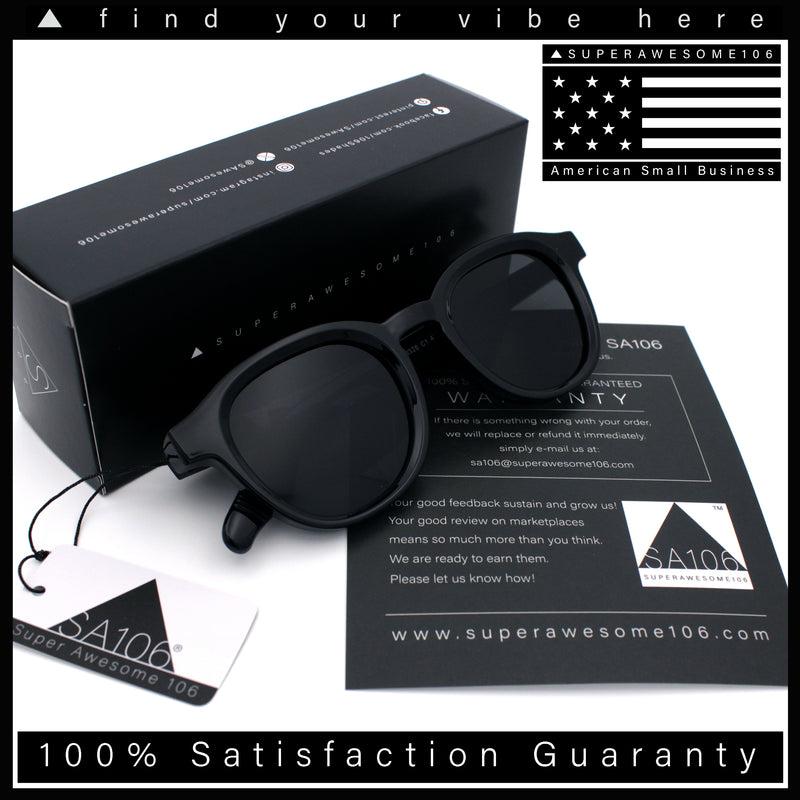Normcore Hipster Fashion Beveled Round Horn Rim Plastic Sunglasses