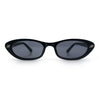 Womens Vintage Vibe Narrow Rectangle Cat Eye Plastic Sunglasses