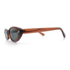 Womens Vintage Vibe Narrow Rectangle Cat Eye Plastic Sunglasses