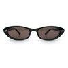 Womens Vintage Vibe Narrow Rectangle Cat Eye Plastic Sunglasses