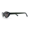 Womens Vintage Vibe Narrow Rectangle Cat Eye Plastic Sunglasses