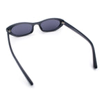 Womens Vintage Vibe Narrow Rectangle Cat Eye Plastic Sunglasses