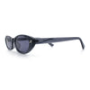Womens Vintage Vibe Narrow Rectangle Cat Eye Plastic Sunglasses