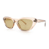 Womens Retro Classic Minimal Mod Thick Plastic Cat Eye Sunglasses