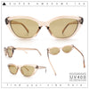 Womens Retro Classic Minimal Mod Thick Plastic Cat Eye Sunglasses